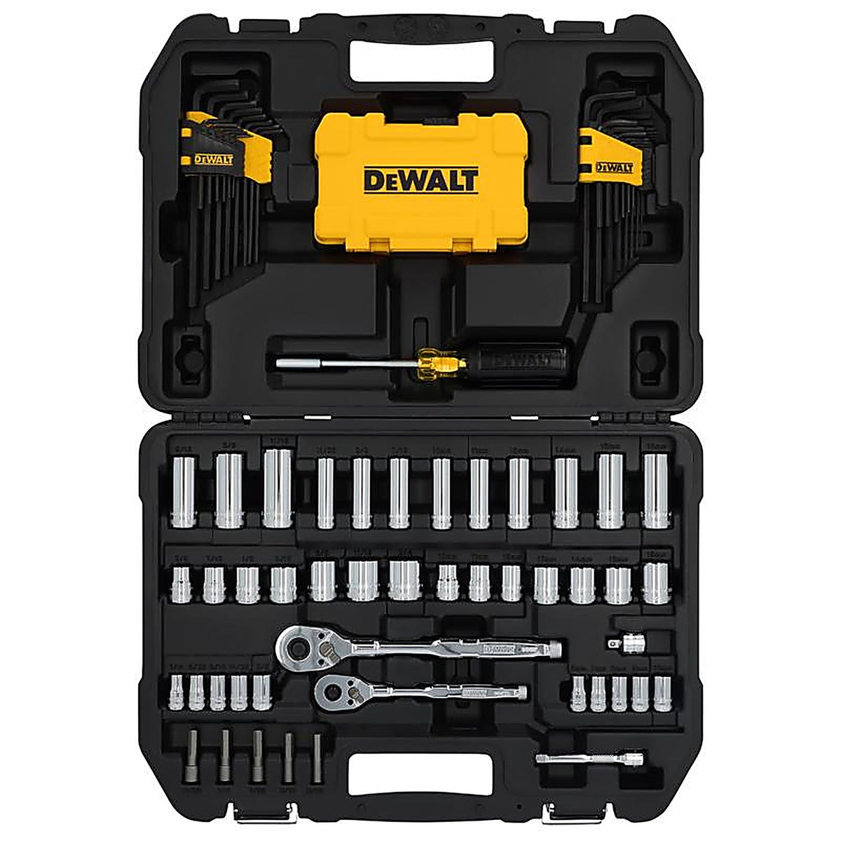 DeWalt - DWMT45410 - Toughseries 1/4 and 3/8 In. Drive Metric/SAE Mechanics Tool Set 96 Piece