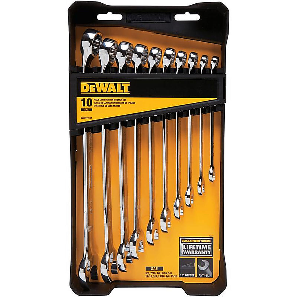 DeWalt - DWMT72167 - SAE Combination Wrench Set 10 Piece