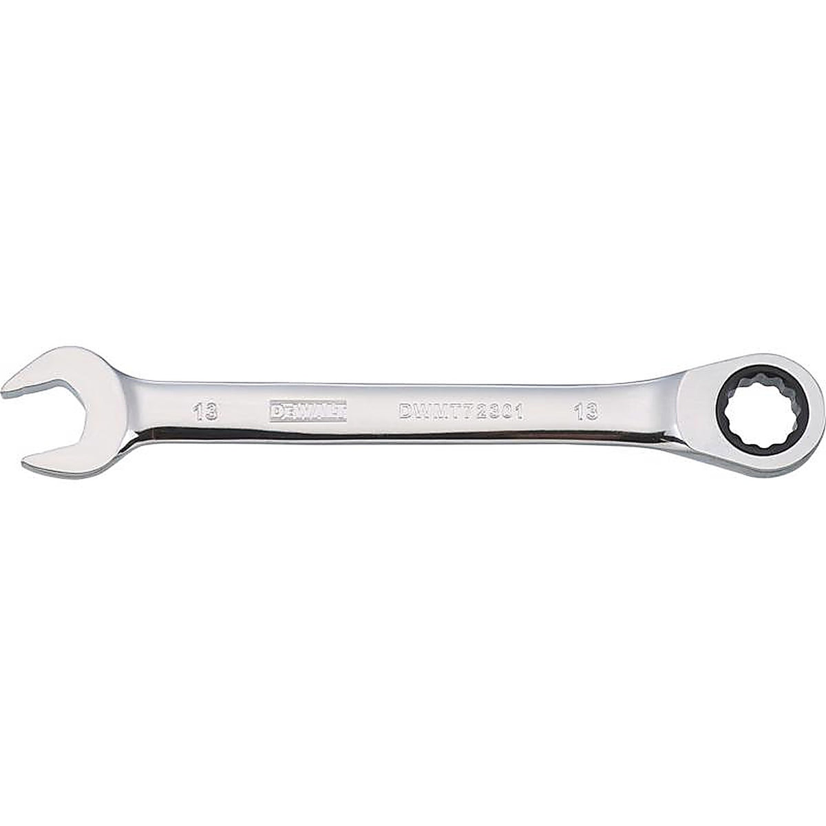 DeWalt - DWMT72301OSP - 13 MM X 13 MM 12 Point Metric Ratcheting Combination Wrench 6-15/32 In. L 1 Piece