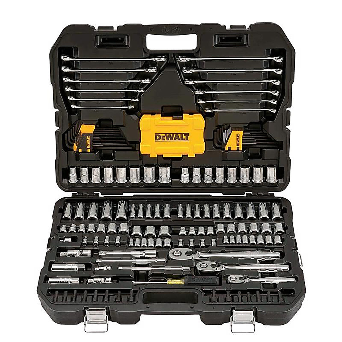 DeWalt - DWMT73803 - 1/4 & 3/8 & 1/2 In. Drive Metric/SAE 6 Point Mechanics Tool Set 168 Piece