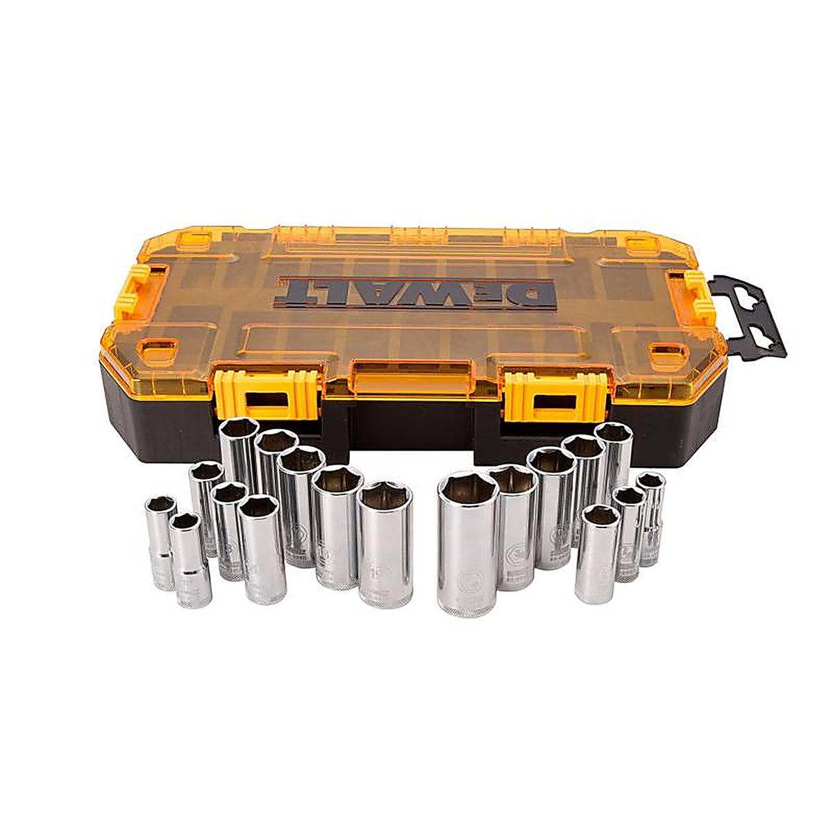 DeWalt - DWMT73812 - 3/8 In. Drive Metric/SAE 6 Point Deep Socket Set 20 Piece