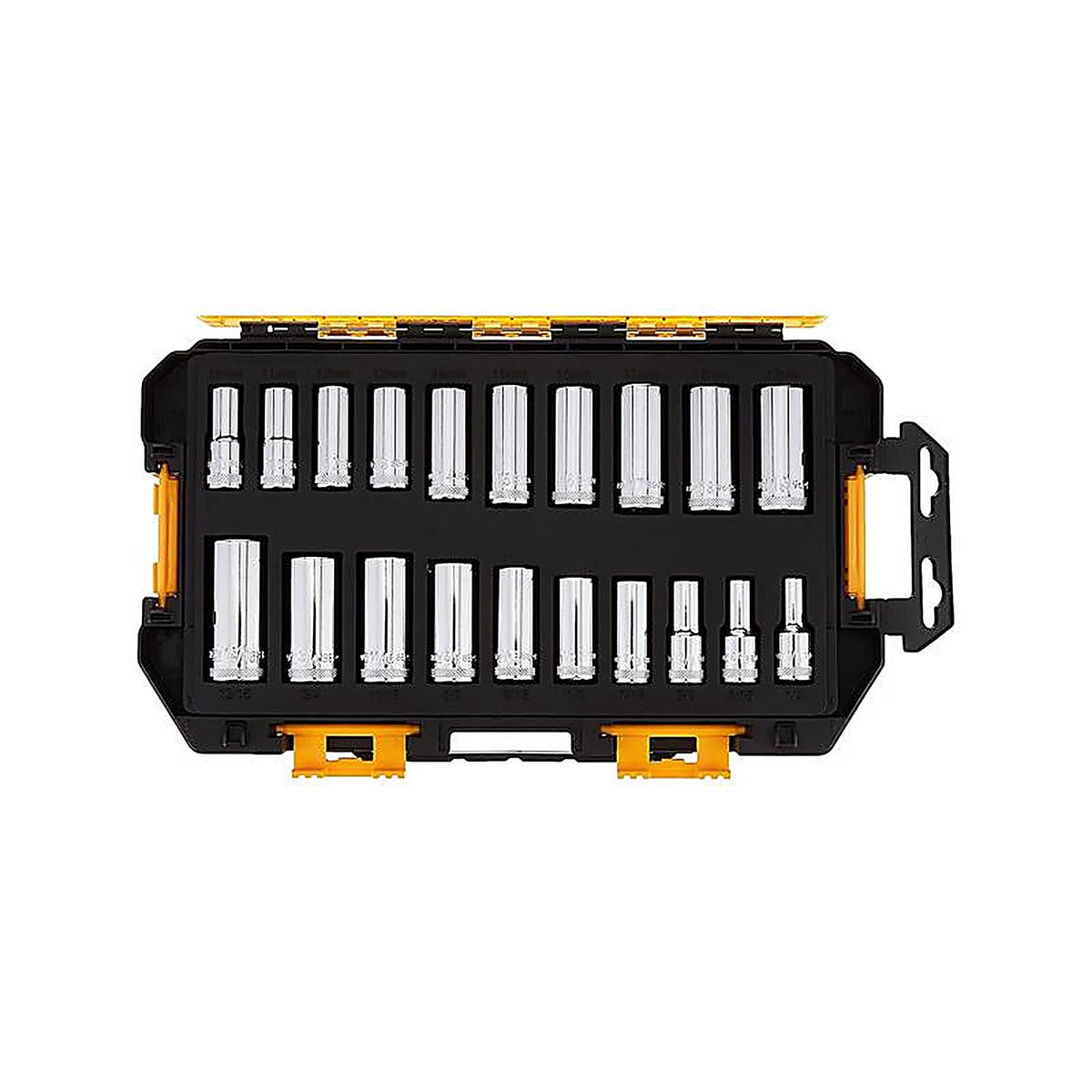 DeWalt - DWMT73812 - 3/8 In. Drive Metric/SAE 6 Point Deep Socket Set 20 Piece