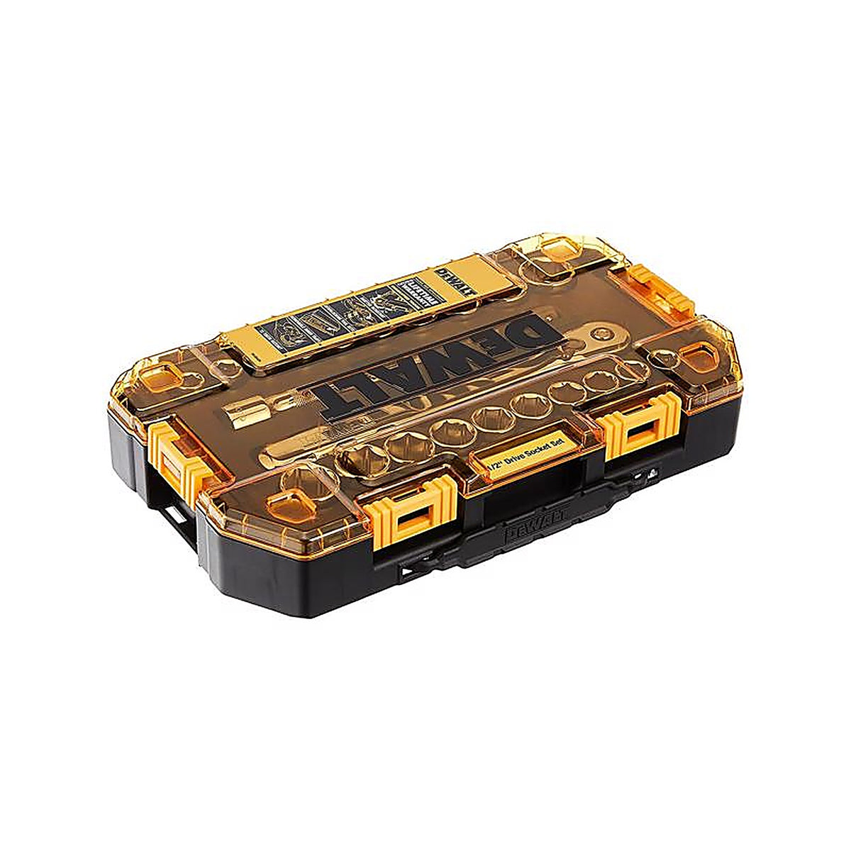 DeWalt - DWMT73813 - 1/2 In. Drive Metric/SAE 6 Point Socket Set 23 Piece