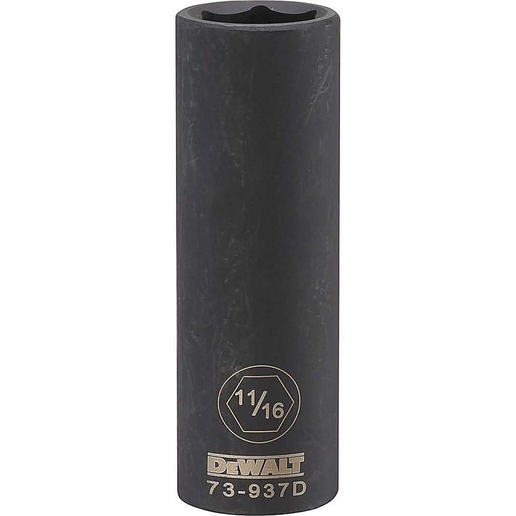 DeWalt - DWMT73937OSP - 11/16 In. X 1/2 In. Drive SAE 6 Point Deep Impact Socket 1 Piece