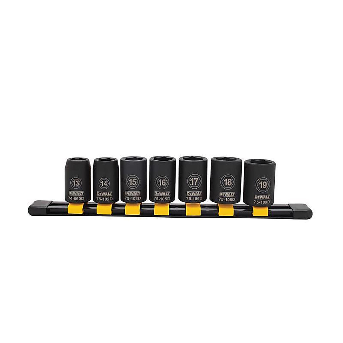 DeWalt - DWMT74453OSP - 13 MM X 1/2 In. Drive Metric 6 Point Impact Socket Set 7 Piece