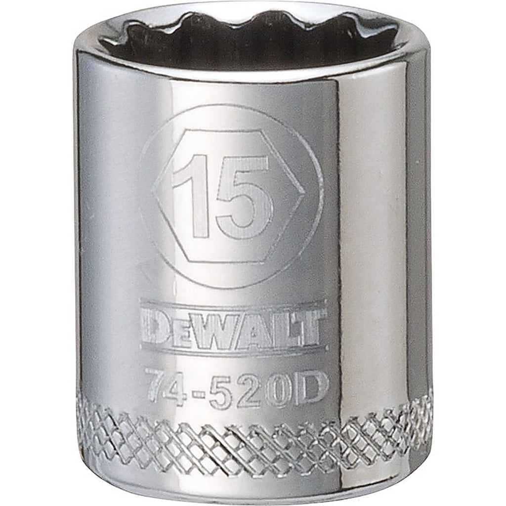 DeWalt - DWMT74520OSP - 15 MM X 3/8 In. Drive Metric 12 Point Socket 1 Piece