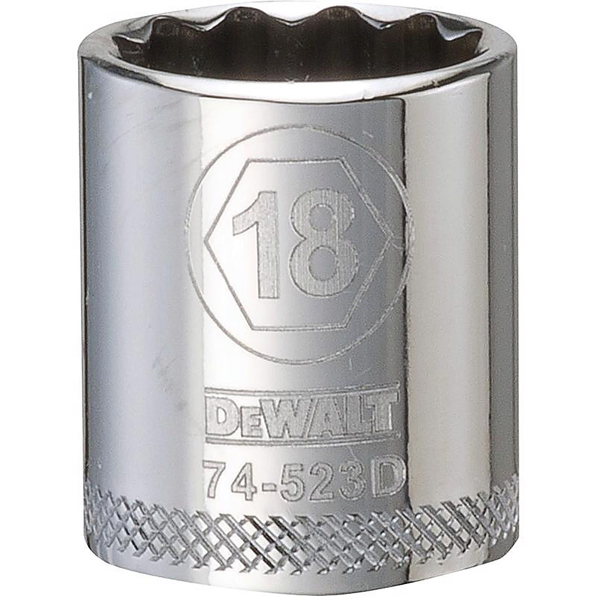 DeWalt - DWMT74523OSP - 18 MM X 3/8 In. Drive Metric 12 Point Socket 1 Piece