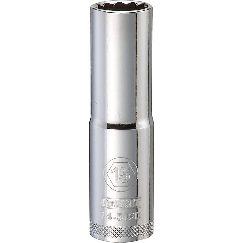 DeWalt - DWMT74545OSP - 15 MM X 1/2 In. Drive Metric 12 Point Deep Socket 1 Piece