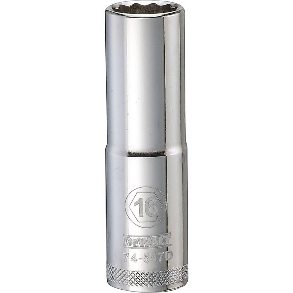 DeWalt - DWMT74547OSP - 16 MM X 1/2 In. Drive Metric 12 Point Deep Socket 1 Piece