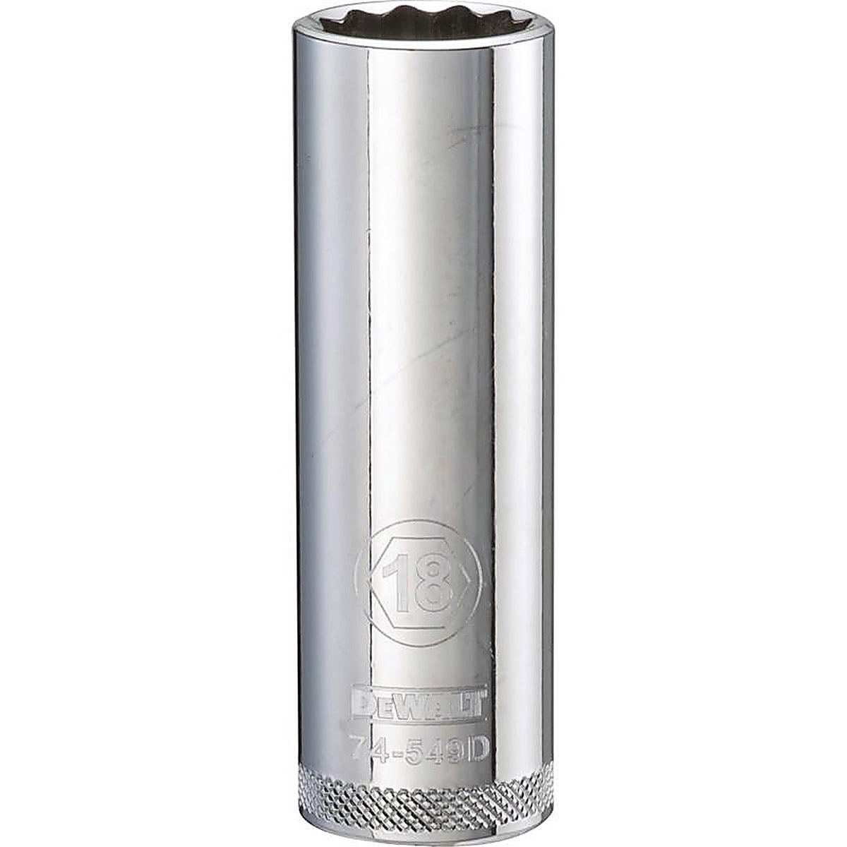DeWalt - DWMT74549OSP - 18 MM X 1/2 In. Drive Metric 12 Point Deep Socket 1 Piece
