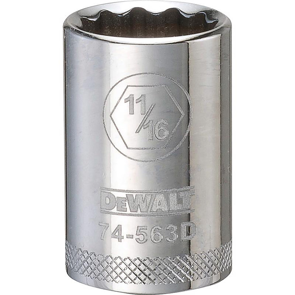 DeWalt - DWMT74563OSP - 11/16 In. X 1/2 In. Drive SAE 12 Point Socket 1 Piece