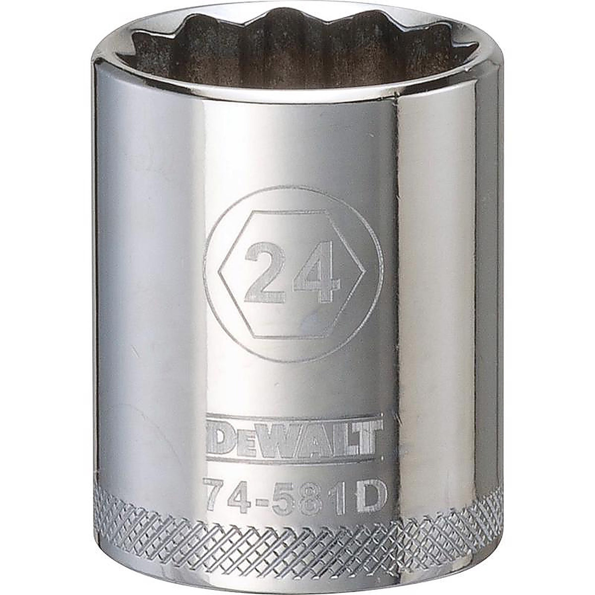 DeWalt - DWMT74581OSP - 24 MM X 1/2 In. Drive Metric 12 Point Socket 1 Piece