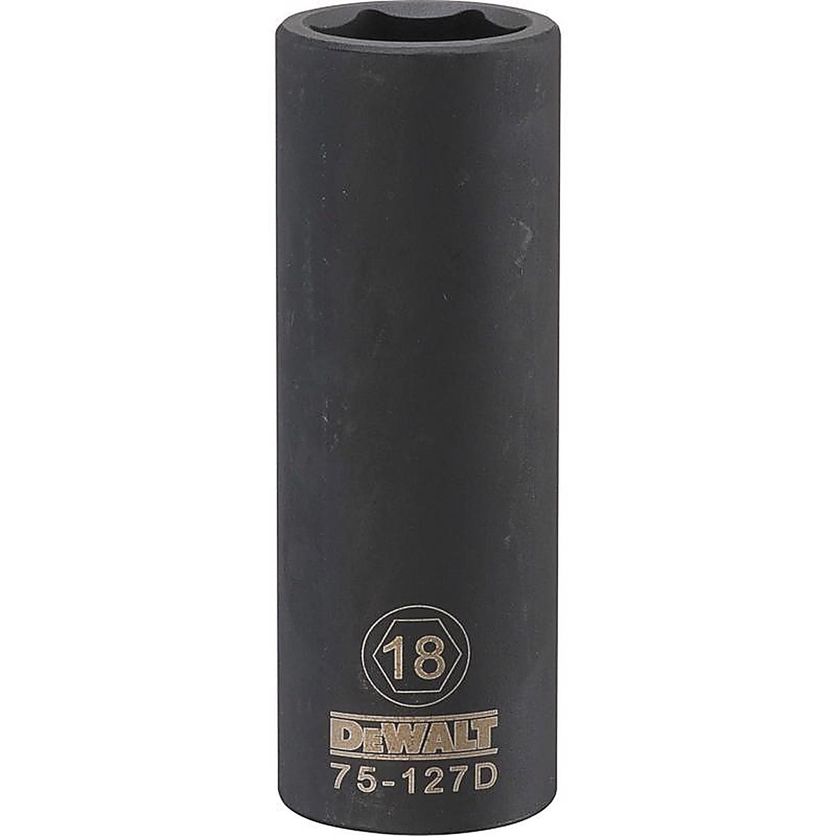 DeWalt - DWMT75127OSP - 18 MM X 1/2 In. Drive Metric 6 Point Deep Impact Socket 1 Piece