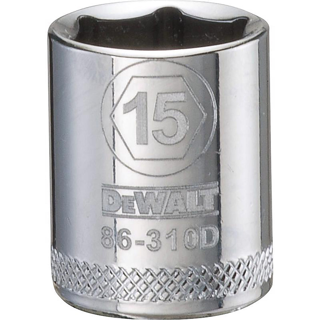DeWalt - DWMT86310OSP - 15 MM X 3/8 In. Drive Metric 6 Point Socket 1 Piece