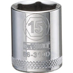 DeWalt - DWMT86310OSP - 15 MM X 3/8 In. Drive Metric 6 Point Socket 1 Piece