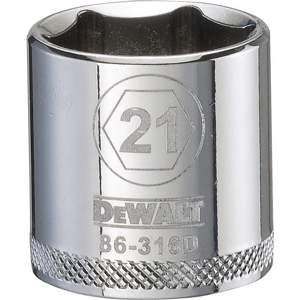 DeWalt - DWMT86316OSP - 21 MM X 3/8 In. Drive Metric 6 Point Socket 1 Piece