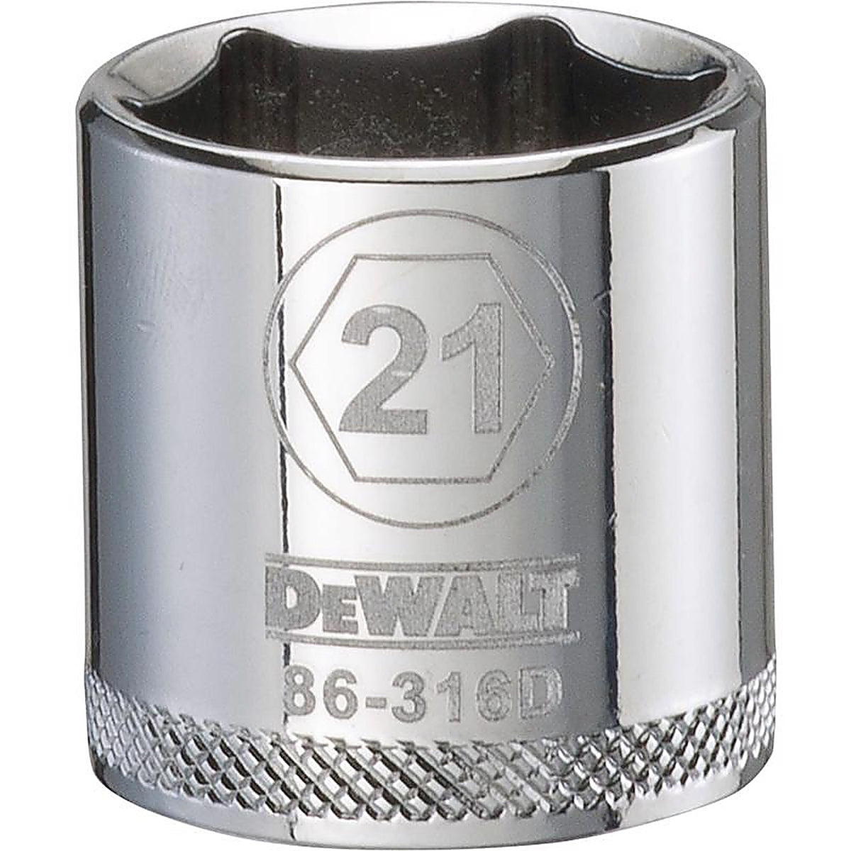 DeWalt - DWMT86316OSP - 21 MM X 3/8 In. Drive Metric 6 Point Socket 1 Piece