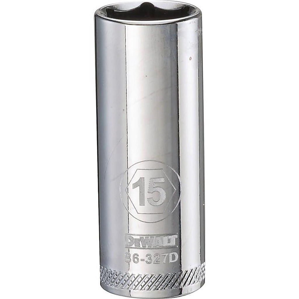DeWalt - DWMT86327OSP - 15 MM X 3/8 In. Drive Metric 6 Point Deep Socket 1 Piece