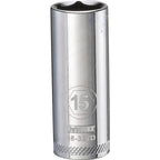 DeWalt - DWMT86327OSP - 15 MM X 3/8 In. Drive Metric 6 Point Deep Socket 1 Piece