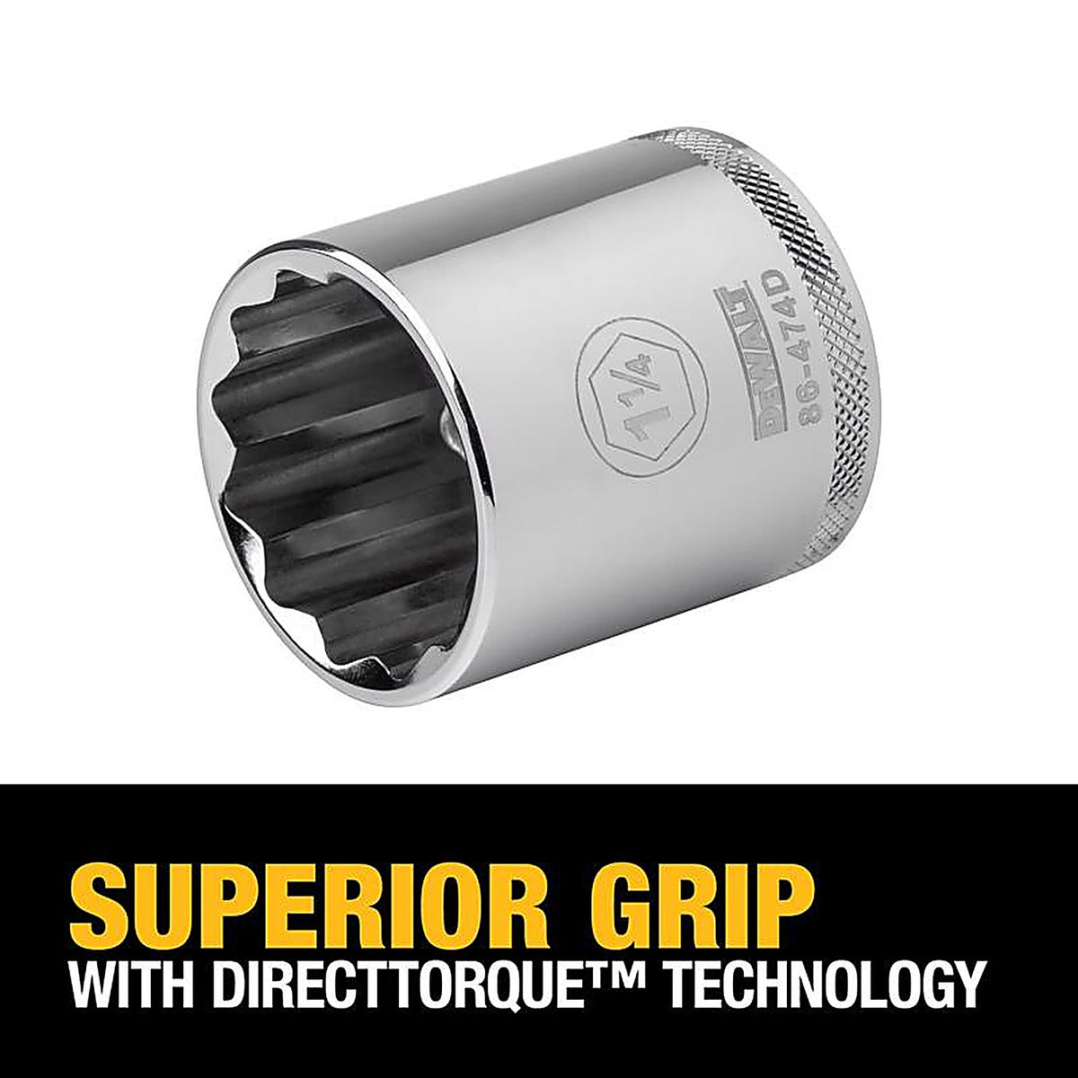 DeWalt - DWMT86474OSP - 1-1/4 In. X 1/2 In. Drive SAE 12 Point Socket 1 Piece