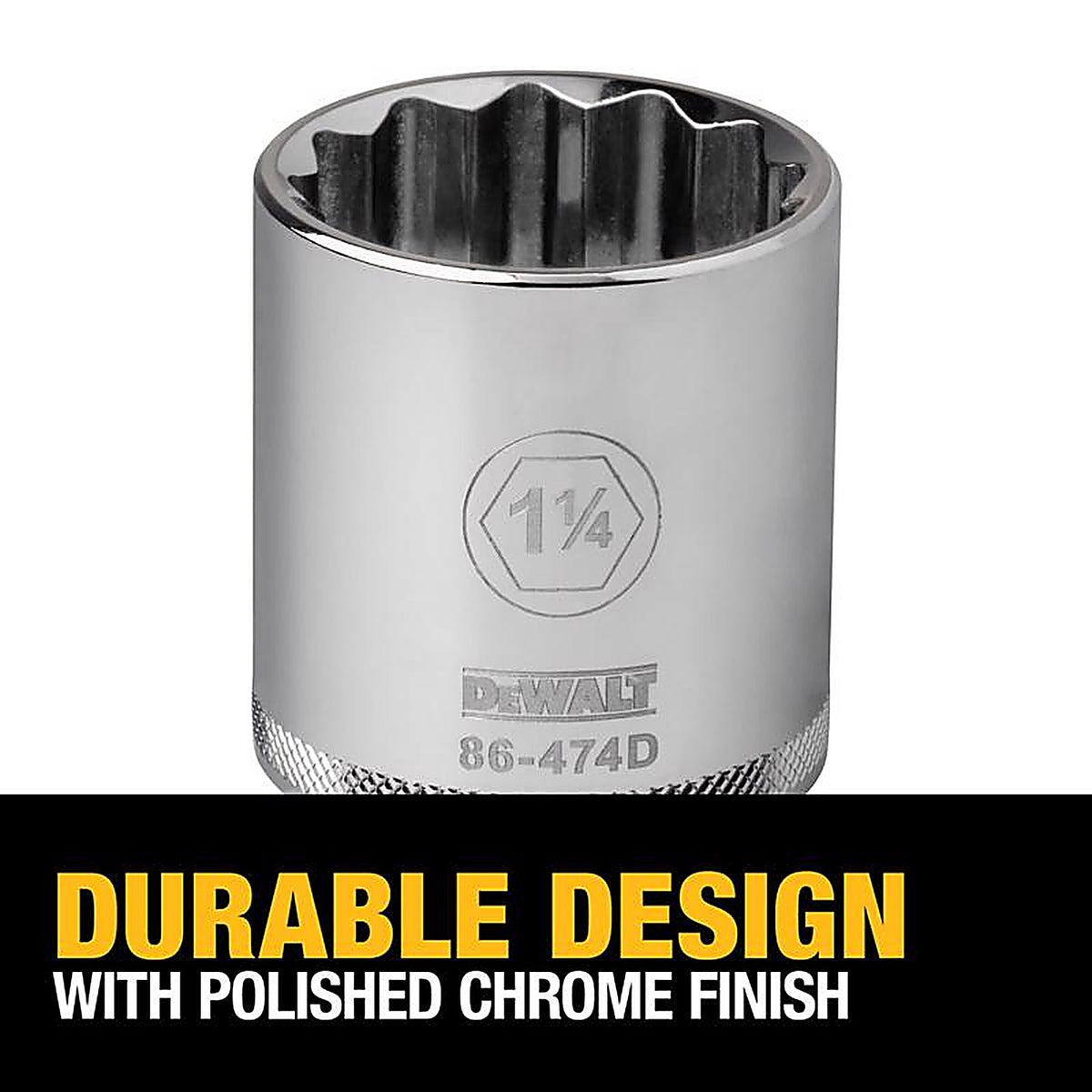 DeWalt - DWMT86474OSP - 1-1/4 In. X 1/2 In. Drive SAE 12 Point Socket 1 Piece