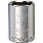 DeWalt - DWMT86519OSP - 19 MM X 1/2 In. Drive Metric 6 Point Socket 1 Piece