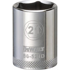 DeWalt - DWMT86521OSP - 21 MM X 1/2 In. Drive Metric 6 Point Socket 1 Piece