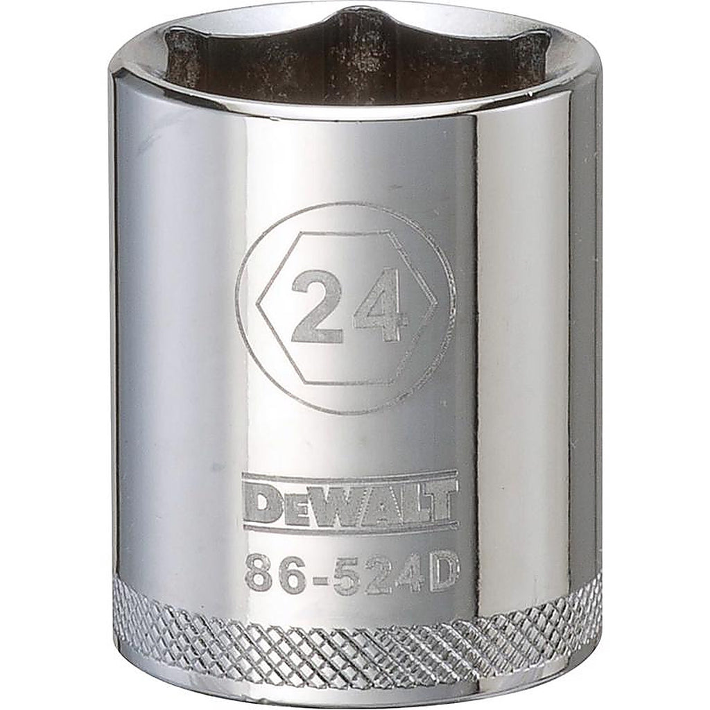 DeWalt - DWMT86524OSP - 24 MM X 1/2 In. Drive Metric 6 Point Socket 1 Piece