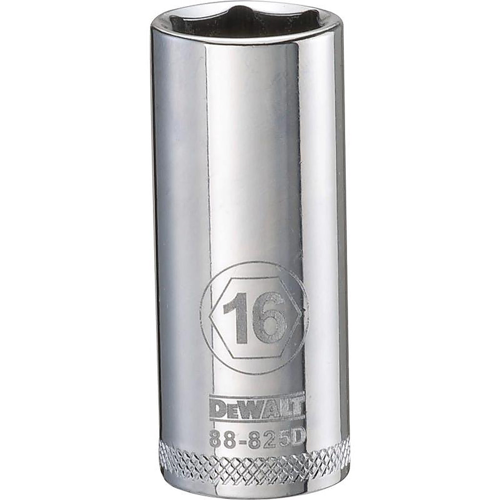 DeWalt - DWMT88825OSP - 16 MM X 3/8 In. Drive Metric 6 Point Deep Socket 1 Piece