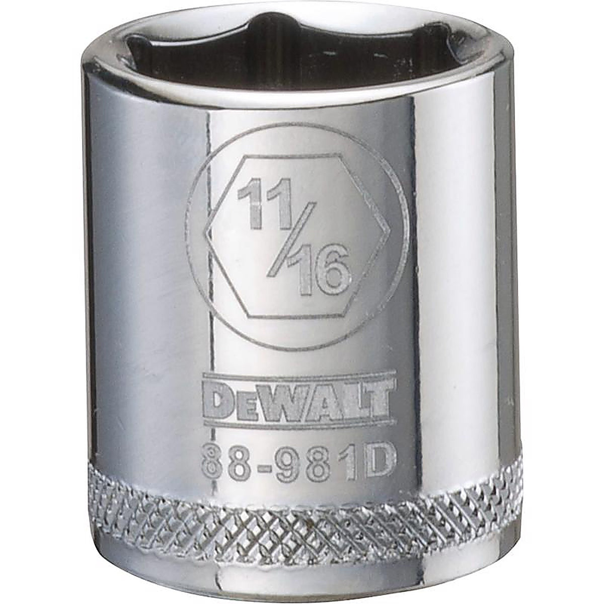 DeWalt - DWMT88981OSP - 11/16 In. X 3/8 In. Drive SAE 6 Point Socket 1 Piece