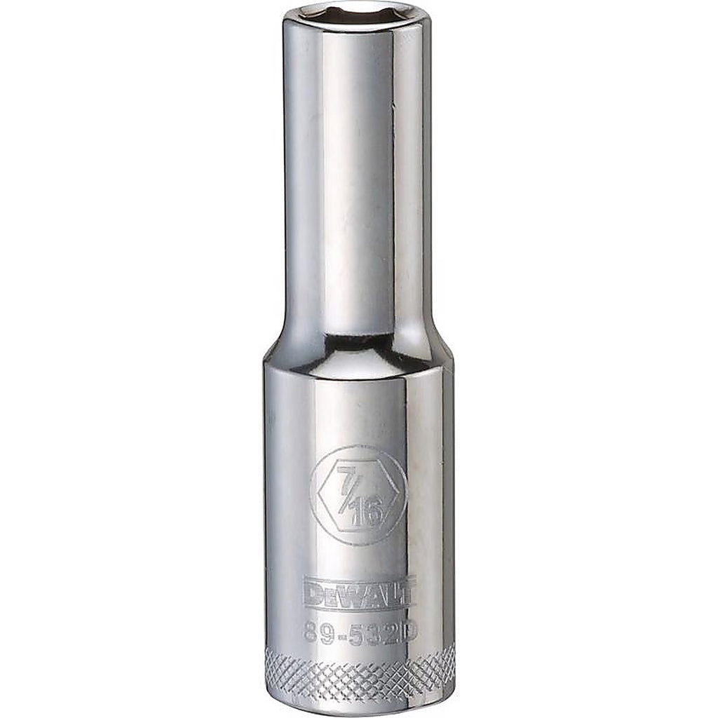 DeWalt - DWMT89532OSP - 7/16 In. X 1/2 In. Drive SAE 6 Point Deep Socket 1 Piece