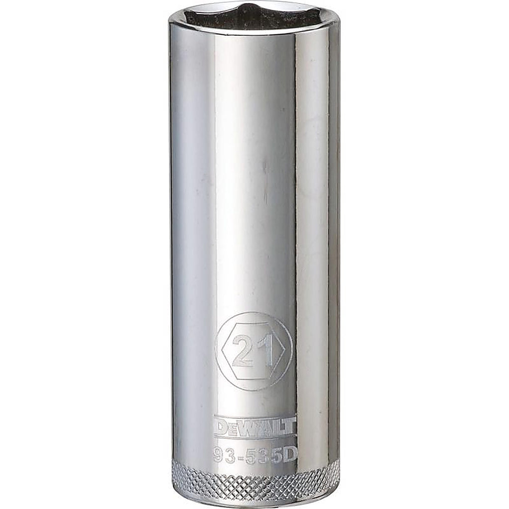 DeWalt - DWMT93535OSP - 21 MM X 1/2 In. Drive Metric 6 Point Deep Socket 1 Piece