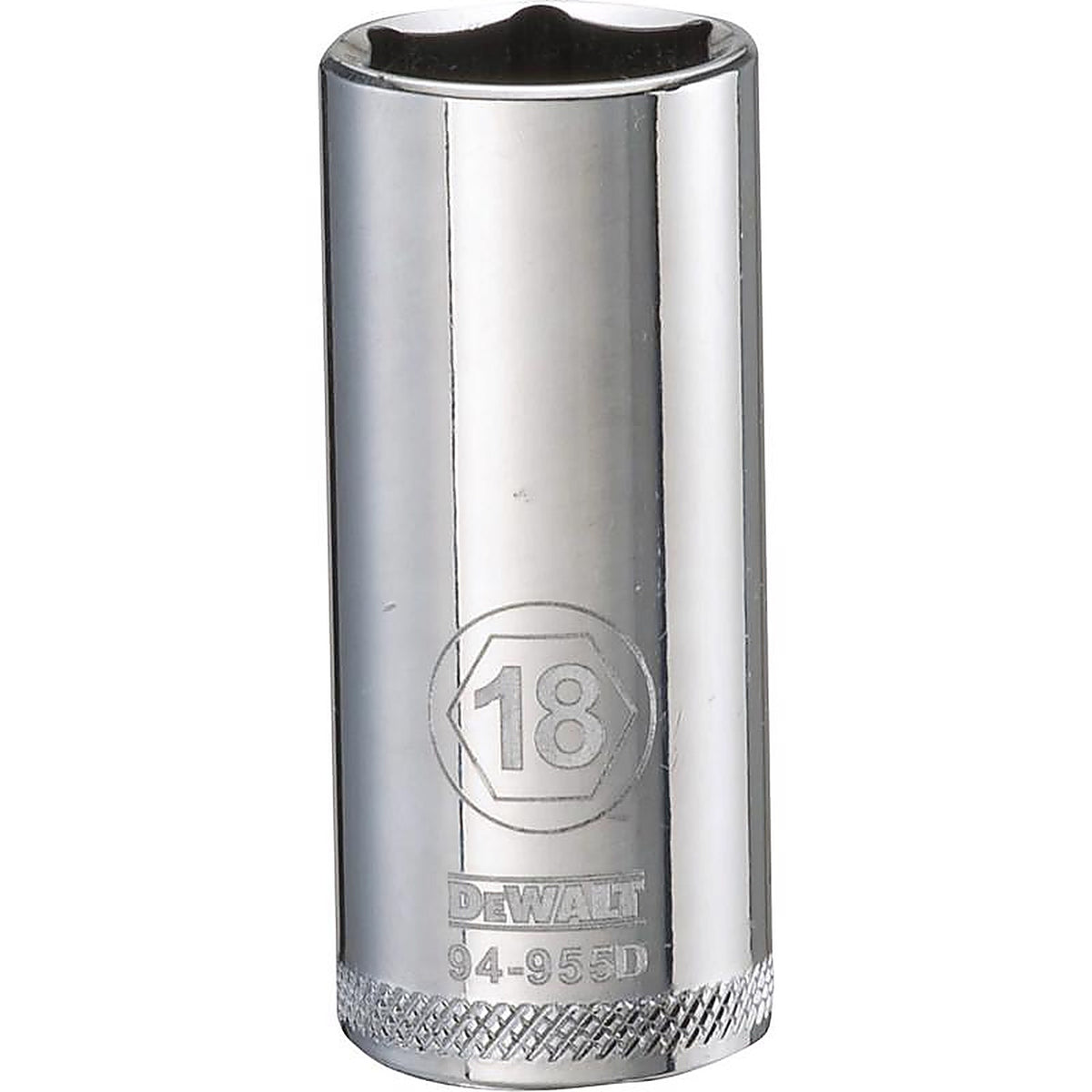 DeWalt - DWMT94955OSP - 18 MM X 3/8 In. Drive Metric 6 Point Deep Socket 1 Piece