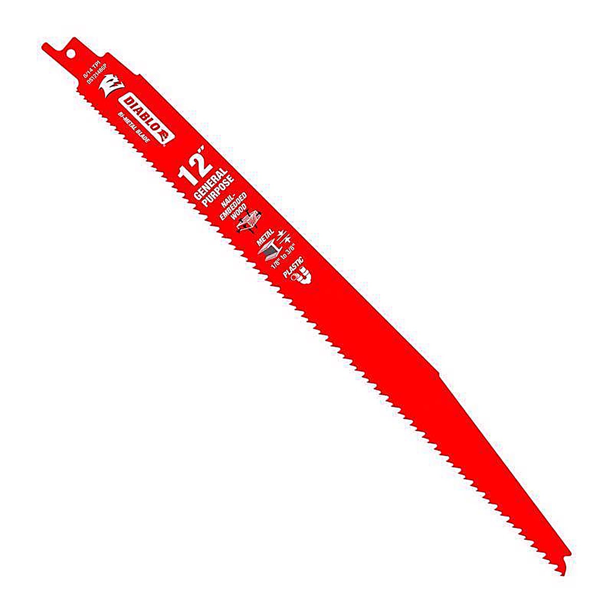 Diablo - DS1214BGP25 - 12 In. Bi-Metal Reciprocating Saw Blade 8/14 TPI 25 Pack