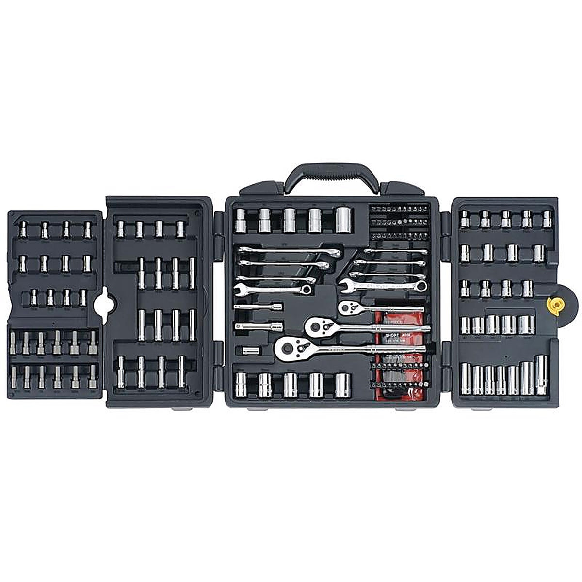 Stanley - 96-011 - 1/4 & 3/8 & 1/2 In. Drive Metric/SAE Socket and Ratchet Set 170 Piece