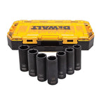 DeWalt - DWMT74737 - 1/2 In. Drive Metric 6 Point Deep Impact Socket Set 7 Piece