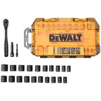 DeWalt - DWMT74738 - 3/8 In. Drive Metric/SAE 6 Point Impact Socket Set 23 Piece