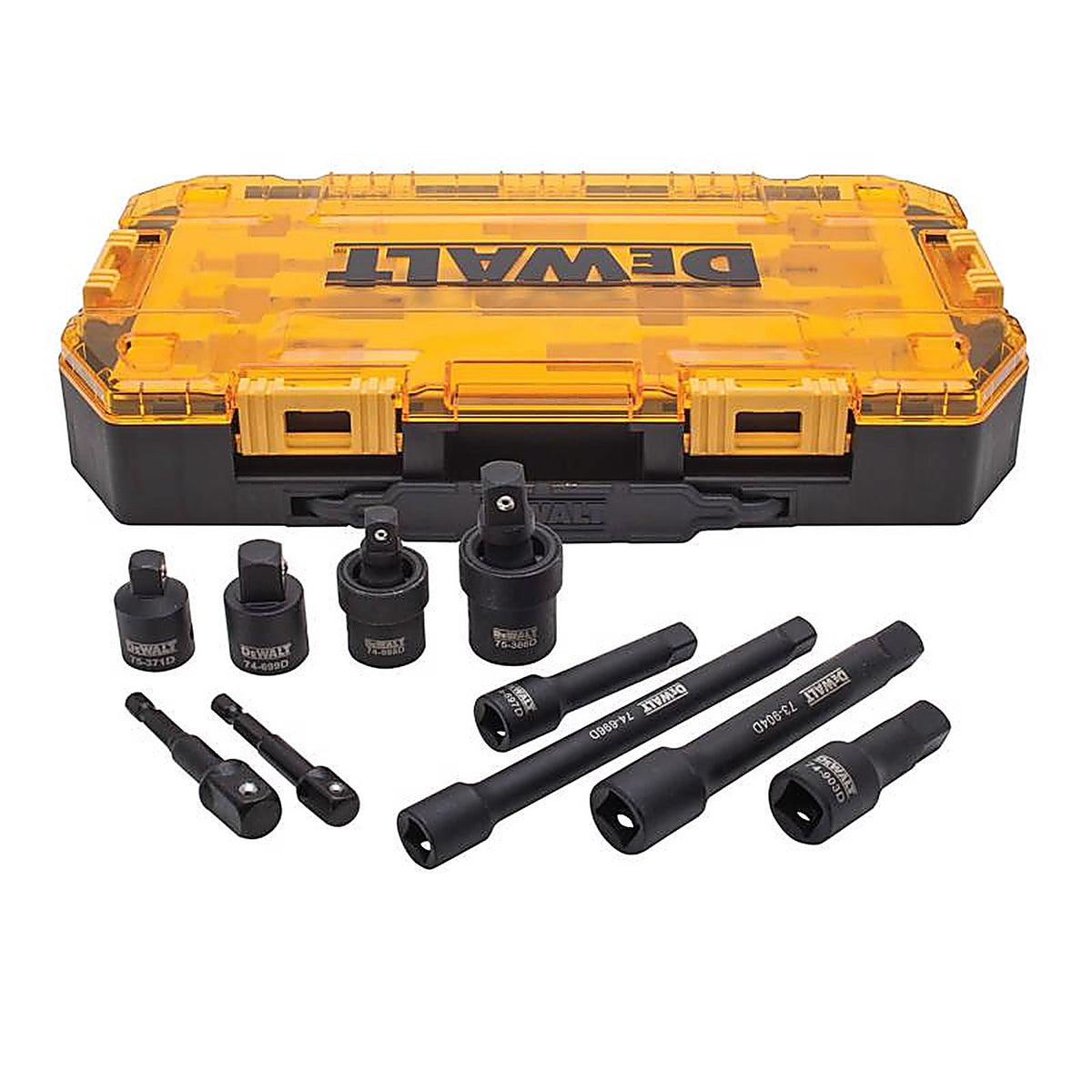 DeWalt - DWMT74741 - 3/8 and 1/2 In. Drive Impact Socket Set 10 Piece