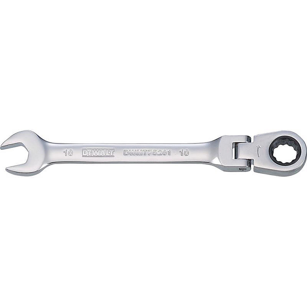 DeWalt - DWMT75201OSP - 10 MM X 10 MM 12 Point Metric Flex Head Combination Wrench 5.34 In. L 1 Piece