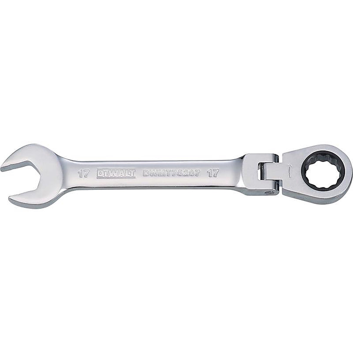 DeWalt - DWMT75207OSP - 17 MM X 17 MM 12 Point Metric Flex Head Combination Wrench 7.46 In. L 1 Piece