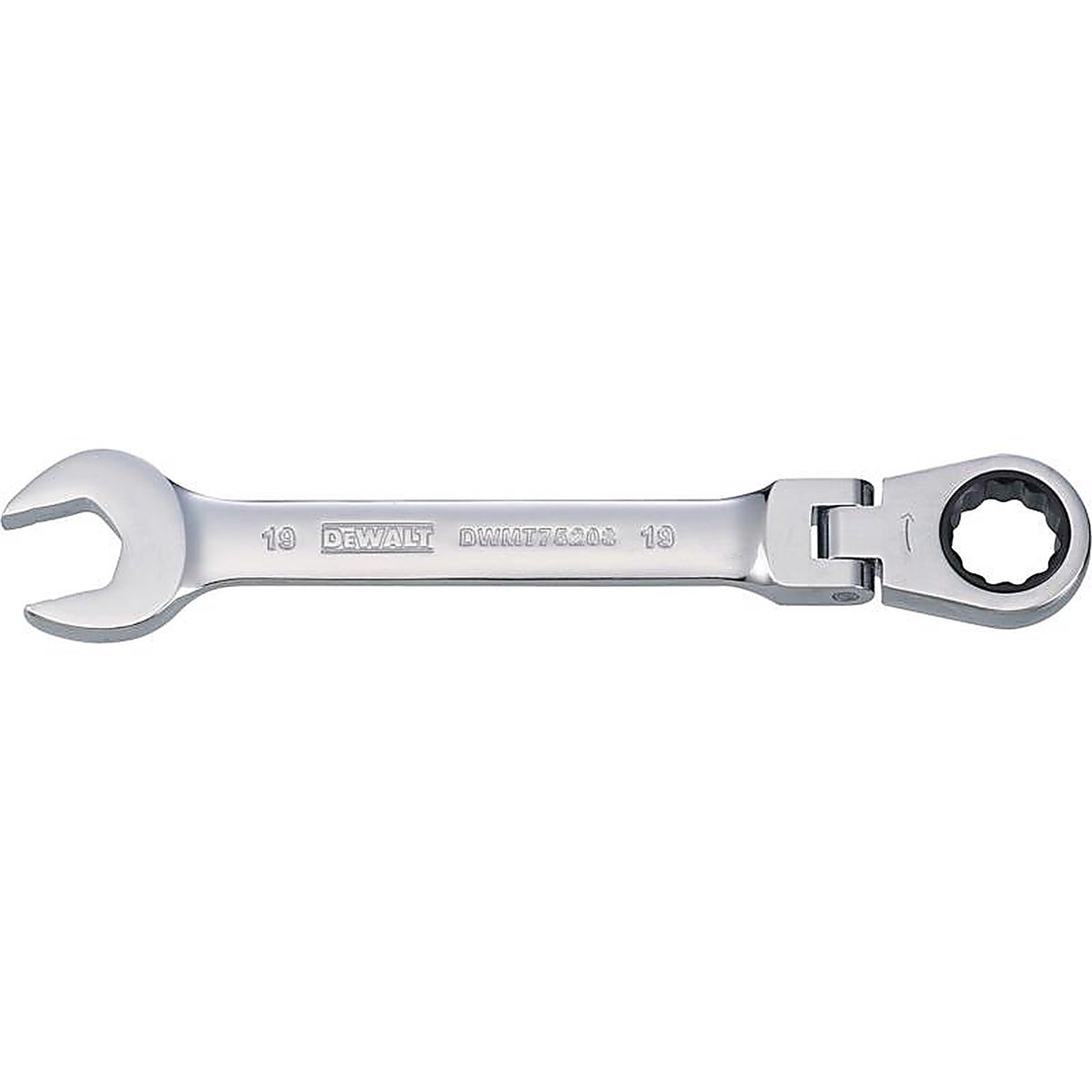 DeWalt - DWMT75208OSP - 19 MM X 19 MM 12 Point Metric Flex Head Combination Wrench 8.46 In. L 1 Piece