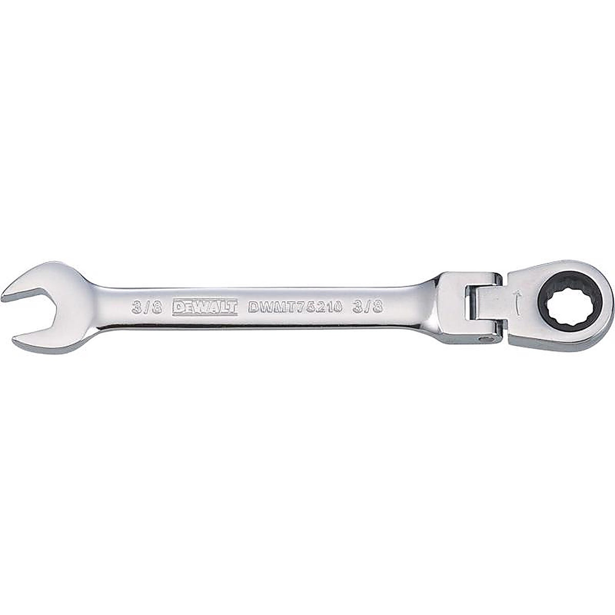 DeWalt - DWMT75210OSP - 3/8 In. X 3/8 In. 12 Point SAE Flex Head Combination Wrench 5.34 In. L 1 Piece