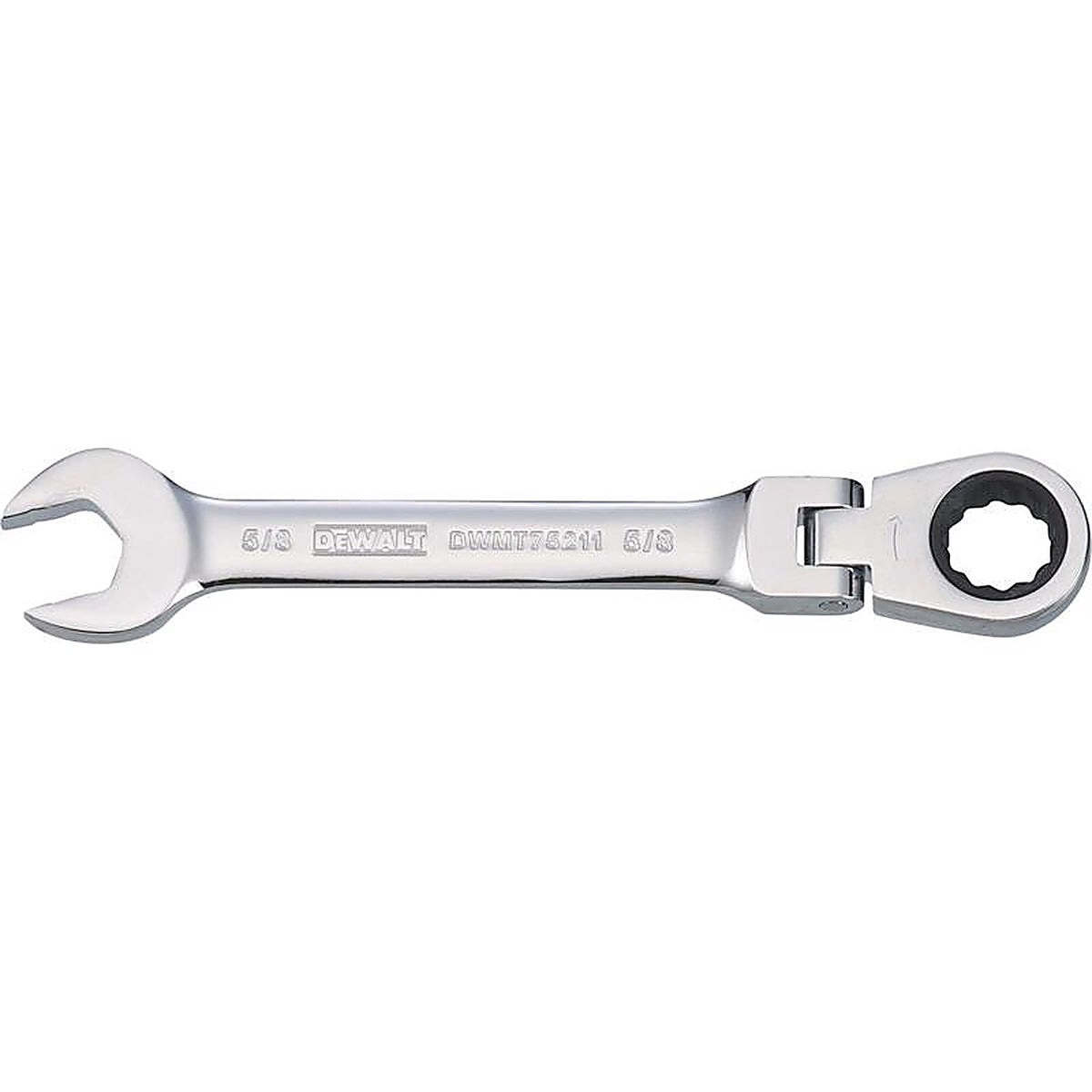 DeWalt - DWMT75211OSP - 5/8 In. X 5/8 In. 12 Point SAE Flex Head Combination Wrench 7.03 In. L 1 Piece