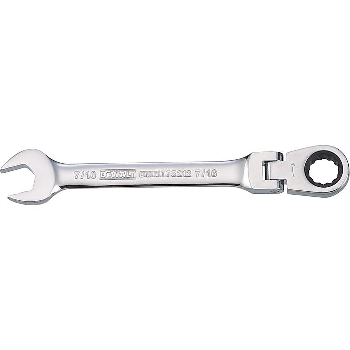 DeWalt - DWMT75212OSP - 7/16 In. X 7/16 In. 12 Point SAE Flex Head Combination Wrench 5.56 In. L 1 Piece
