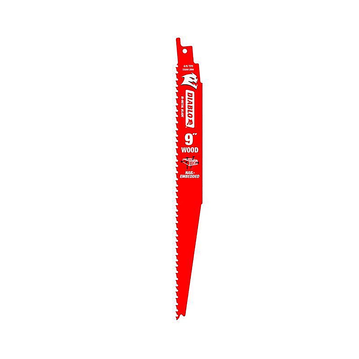 Diablo - DS0912BW200 - 9 In. Bi-Metal Nail Embedded Wood Reciprocating Saw Blade 4/6 TPI 200 Pack