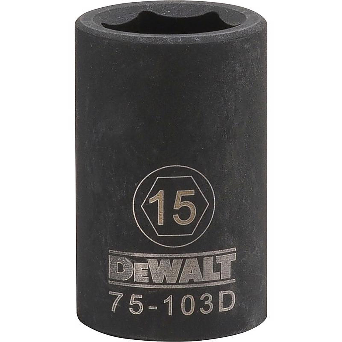 DeWalt - DWMT75103OSP - 15 MM X 1/2 In. Drive Metric 6 Point Impact Socket 1 Piece
