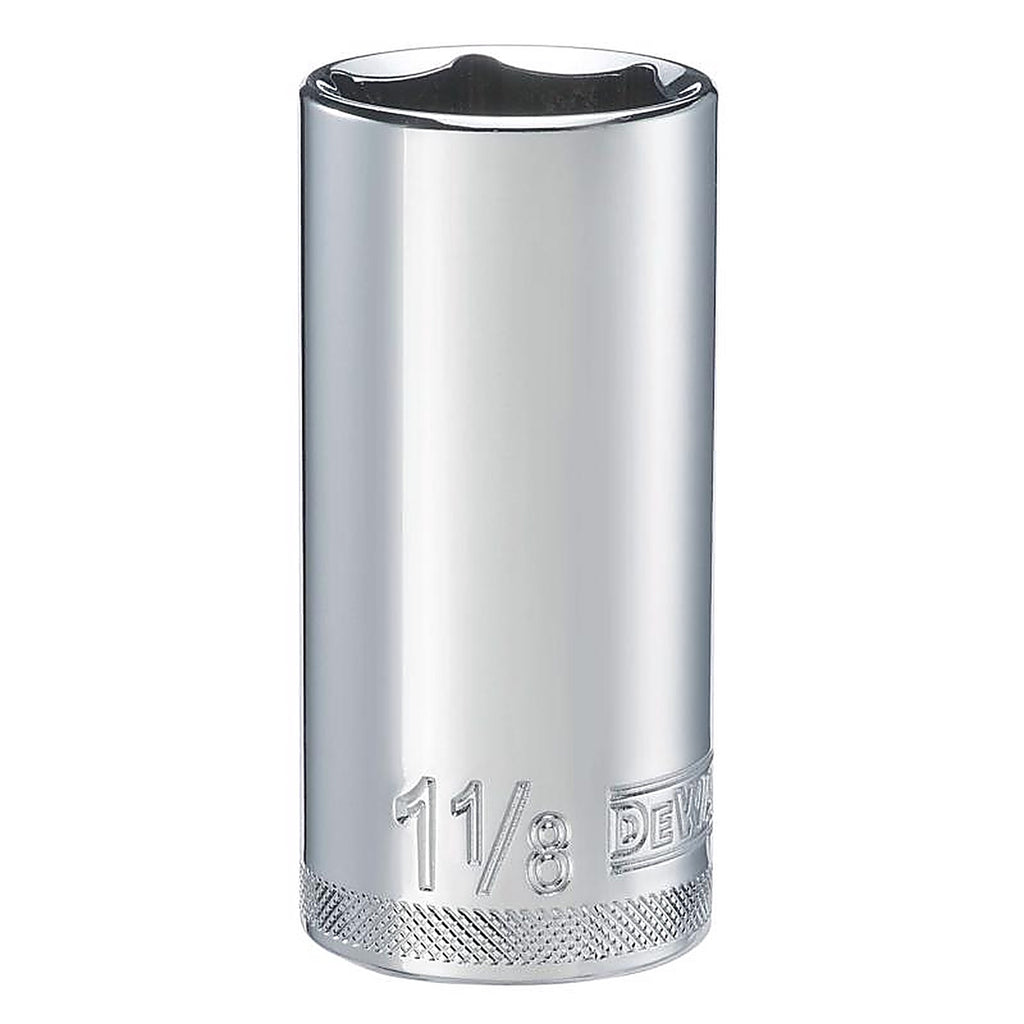 DeWalt - DWMT88955 - 1-1/8 In. X 1/2 In. Drive SAE 6 Point Deep Socket 1 Piece