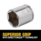 DeWalt - DWMT86459 - 1-1/4 In. X 1/2 In. Drive SAE 6 Point Socket 1 Piece
