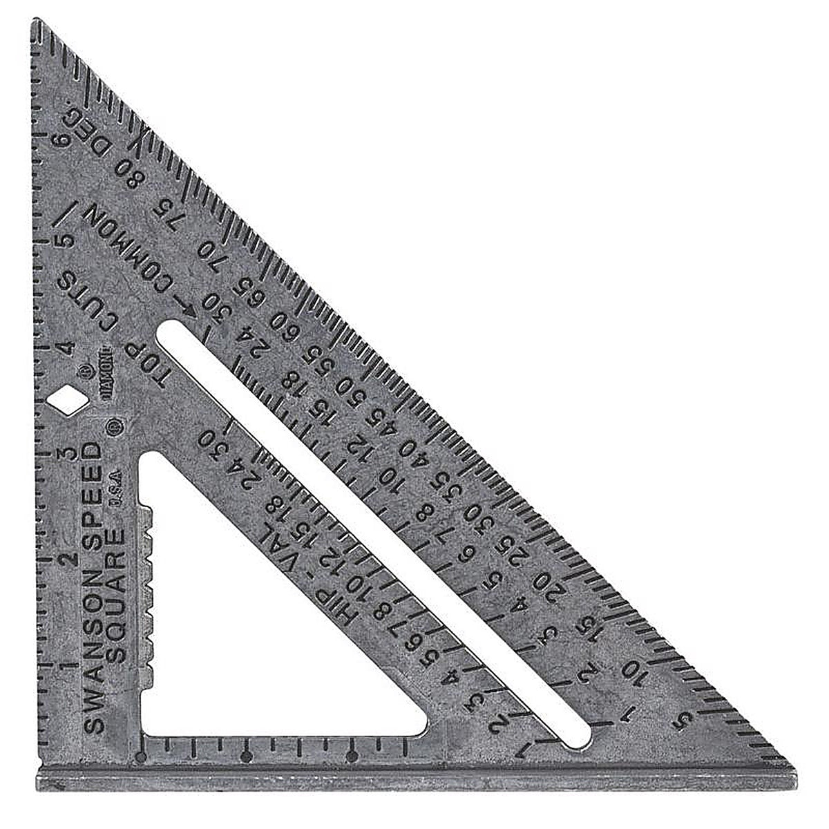 Swanson - S0101-C - Original 7.25 In. L X .875 In. H Aluminum Speed Square