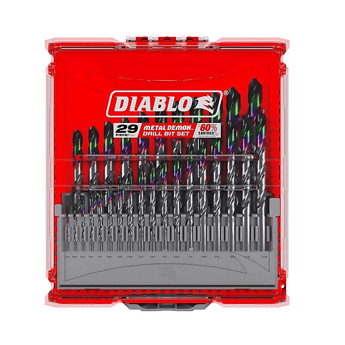 Diablo - DMD-S29 - Metal Demon Stainless Steel Drill Bit Set 3-Flat Shank 1 Pack